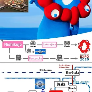 （日本中から大阪いらっしゃい２０２２）usjまで2駅 懐かしファミコンでスーパーマリオと過ごすお部屋 In Sakura 日本